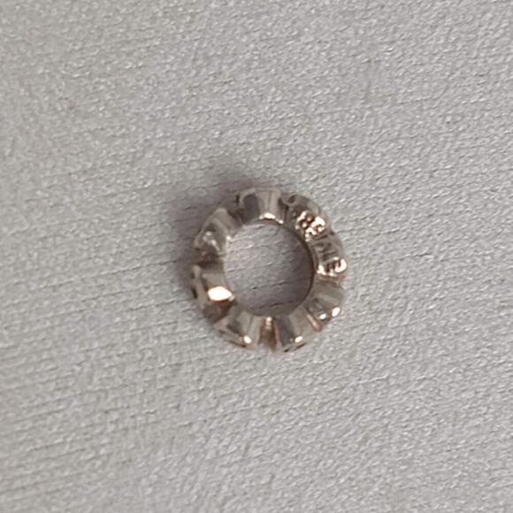 Pandora Roses Spacer Bead for Charm Bracelet 14k yellow gold Authentic Retired - Picture 3 of 7